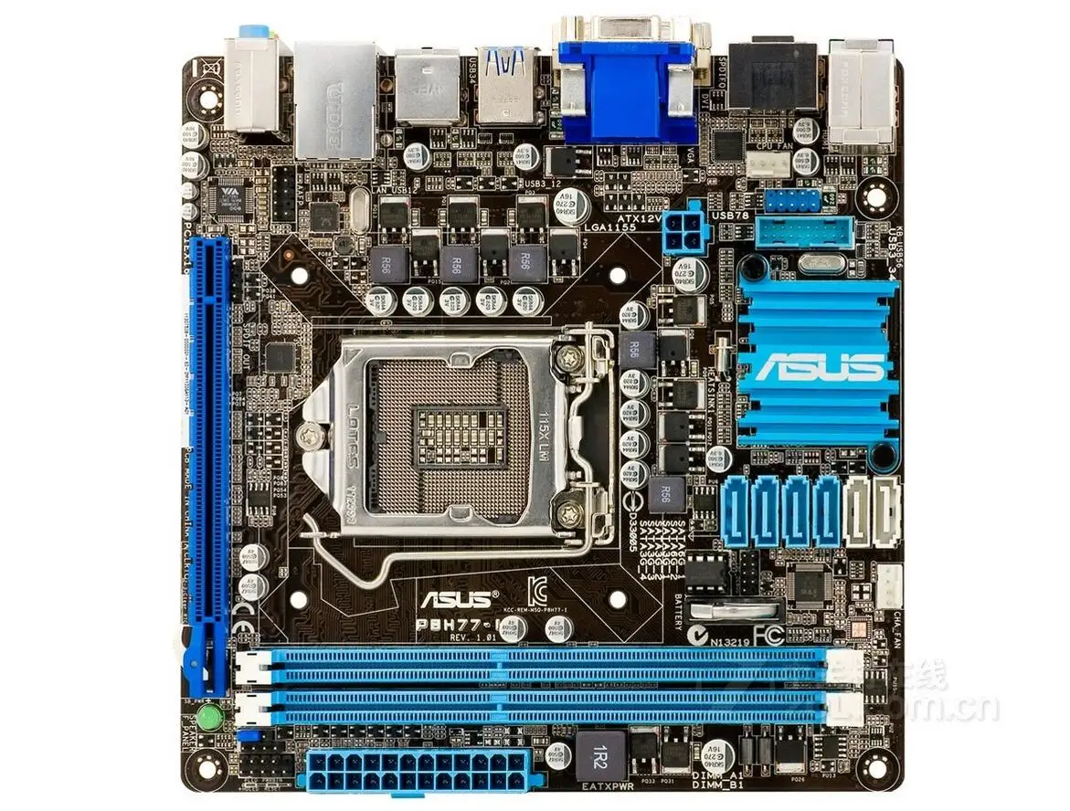 P8H77 I 1155 pin H77 ITX мини маленькая плата 17*17 Поддержка 3770 90% Новинка|Материнские платы| |