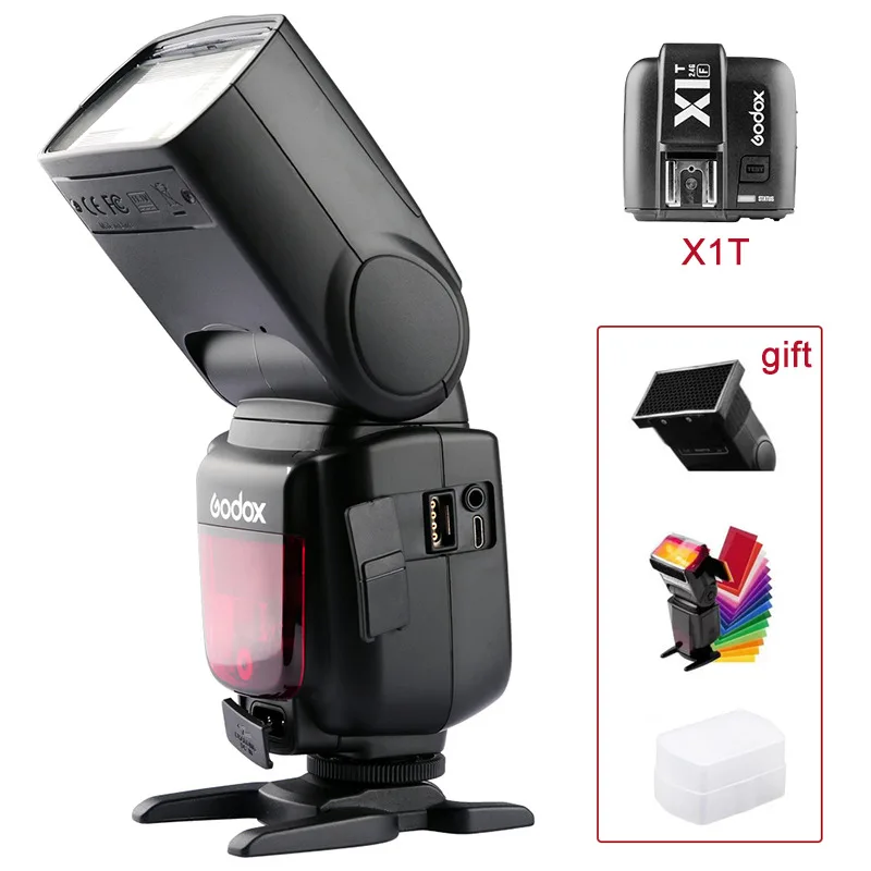 Godox TT685 TT685C TT685N TT685S TT685F TT685O Вспышка ttl HSS камера Вспышка speedlite для Canon Nikon sony Fuji Olympus камера - Цвет: with x1t