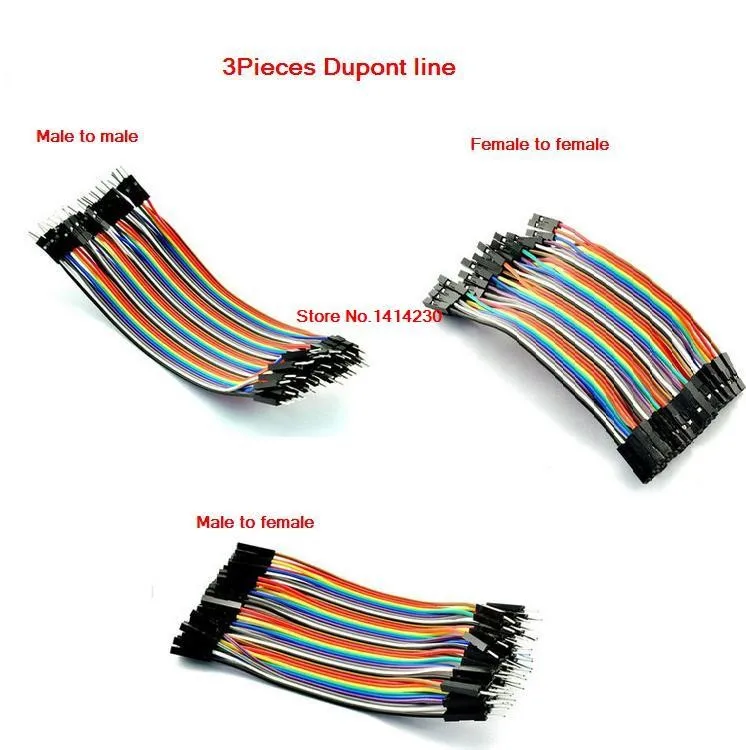 3P upont line 120 шт. 10 см 2,54 мм 1 p-1 p мужской+ мужской женский и Женский Соединительный провод Dupont кабель для arduino