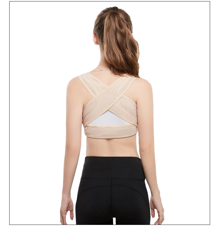Back Brace Support Belt Adjustable Posture Correction Orthotics Corrector Rectify Shoulder Lumbar Massage Adjust | Женская одежда