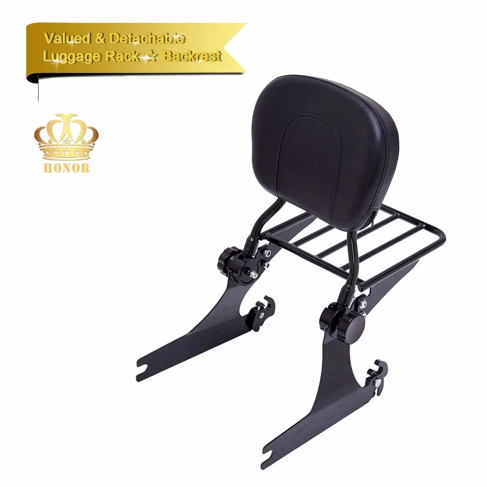 Backrest Sissy Bar Luggage Rack For Harley Dyna Street Bob Super Glide Low Rider | Автомобили и мотоциклы