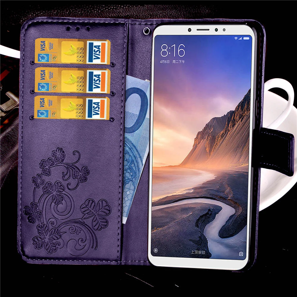 Кожаный чехол для телефона Guties кошелек Xiaomi Max 2 3 A2 Lite откидная подставка книжка из