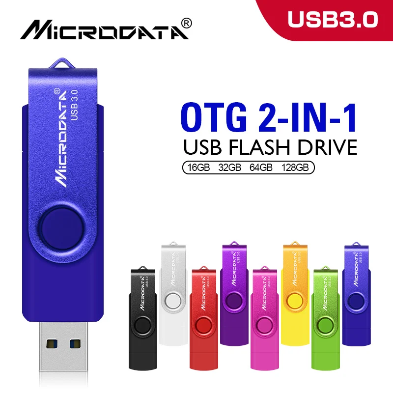 MicroDate, USB 3,0, флеш-накопитель, 16 ГБ, 32 ГБ, 64 ГБ, 128 ГБ, USB флеш-накопитель, OTG, cle, usb флеш-карта, карта памяти, реальная емкость, флешка 3,0