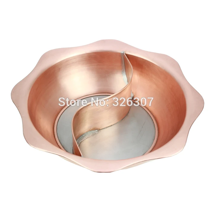 32cm Sichuan Chongqing China copper mandarin duck hot pot thickened Mongolian Chinese handmade fire stewpot chafing dish | Дом и сад
