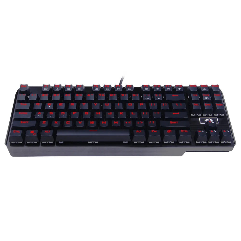 

Redragon K553 USAS Gaming Mechanical Keyboard ,Red LED Backlit 87 Key Computer illuminated Keyboard with Blue Switches US Layout