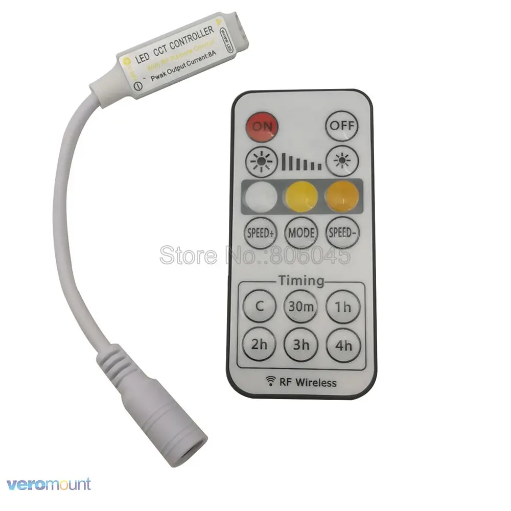 DC5 24V 8A светодиодный CCT 16key RF Беспроводной на дистанционном управлении с Timmer
