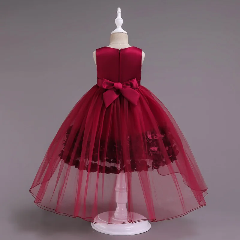 Kids Dresses for Girls Girls Gown Tutu Dress Flower Girl Wedding Party Princess Dress Kids T-stage Show Baptism Girls Dress
