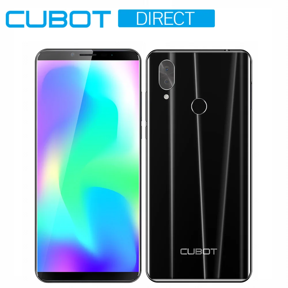 Black Cubot X19 смартфон Helio P23 Восьмиядерный 5,9" 2160*1080 FHD+ дисплей 4000 мАч 4 Гб+ 64 Гб Face ID type-C сумеречный градиент цвета Телефон - Цвет: Black