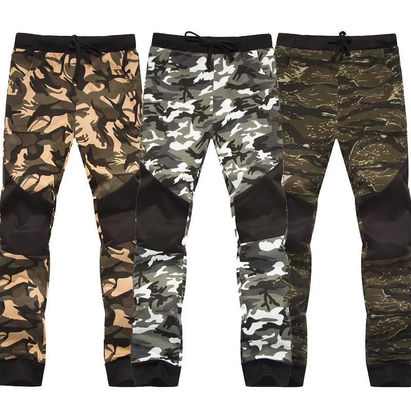 2018 Новый Для Мужчин's Повседневное обтягивающие джинсы CARGO CAMO Denim Fit Брюки для