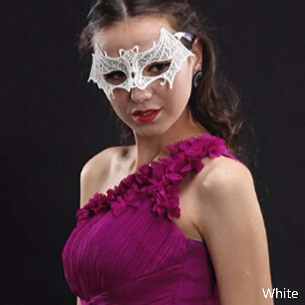 Маленькое Белое искусственное Кружевное платье маска для маскарада|masquerade masks