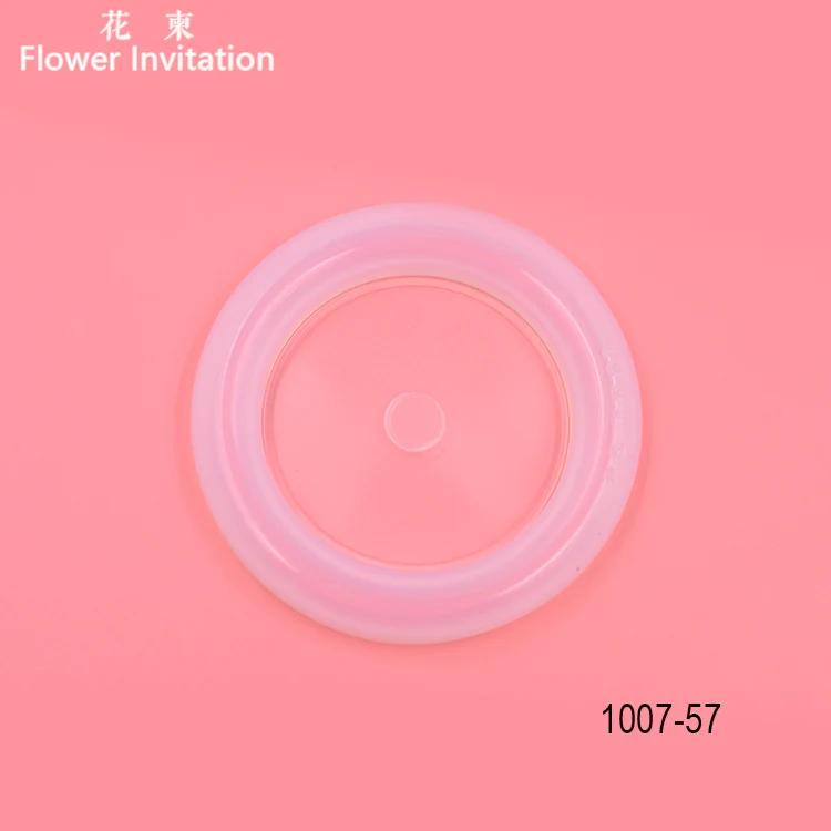 diameter 57mm mold Цветок приглашение Форма для браслета md1007_прозрачный Силиконовый круглый браслет Плесень Для смолы настоящий цветок DIY Плесень - Цвет: diameter 57mm mold