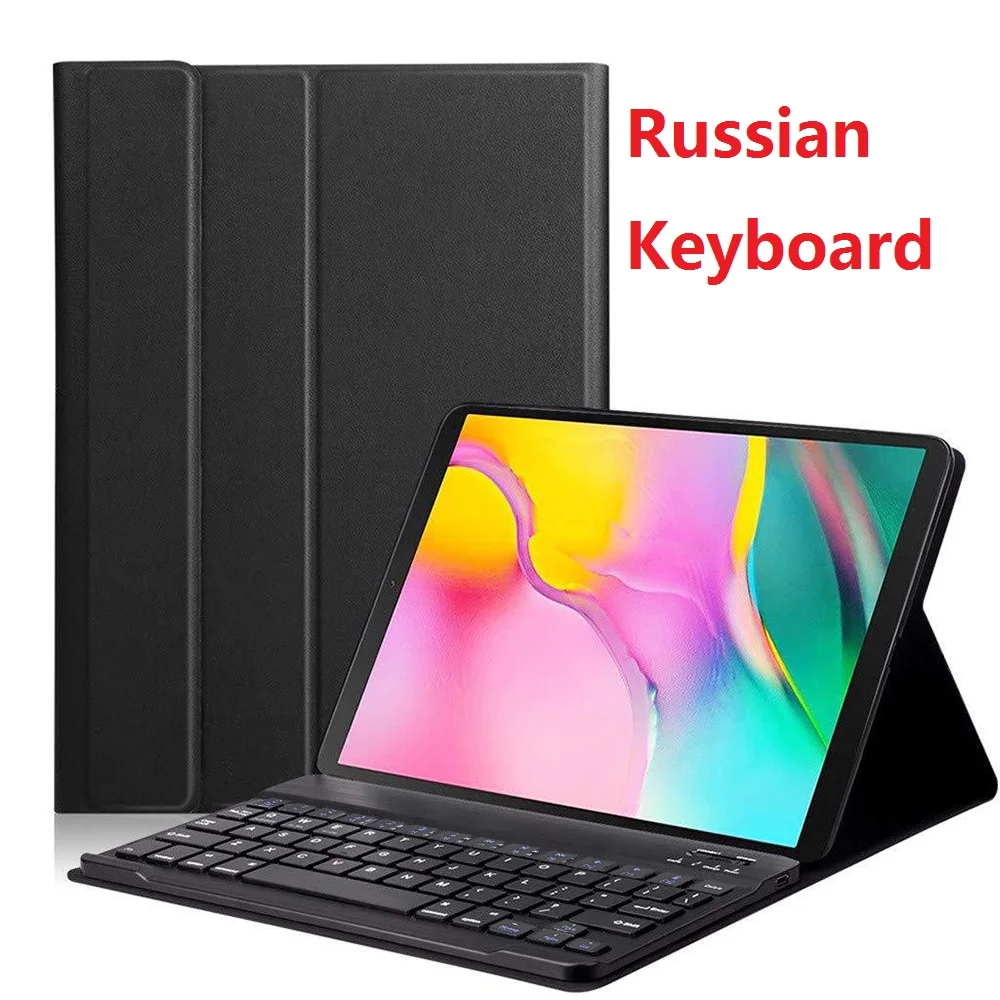 Russian Keyboard Для Samsung Galaxy Tab S5e чехол 10,5 ''SM-T720 SM-T725 Английский Русский Испанский Bluetooth клавиатура Флип Стенд PU кожаный чехол - Цвет: Russian Keyboard