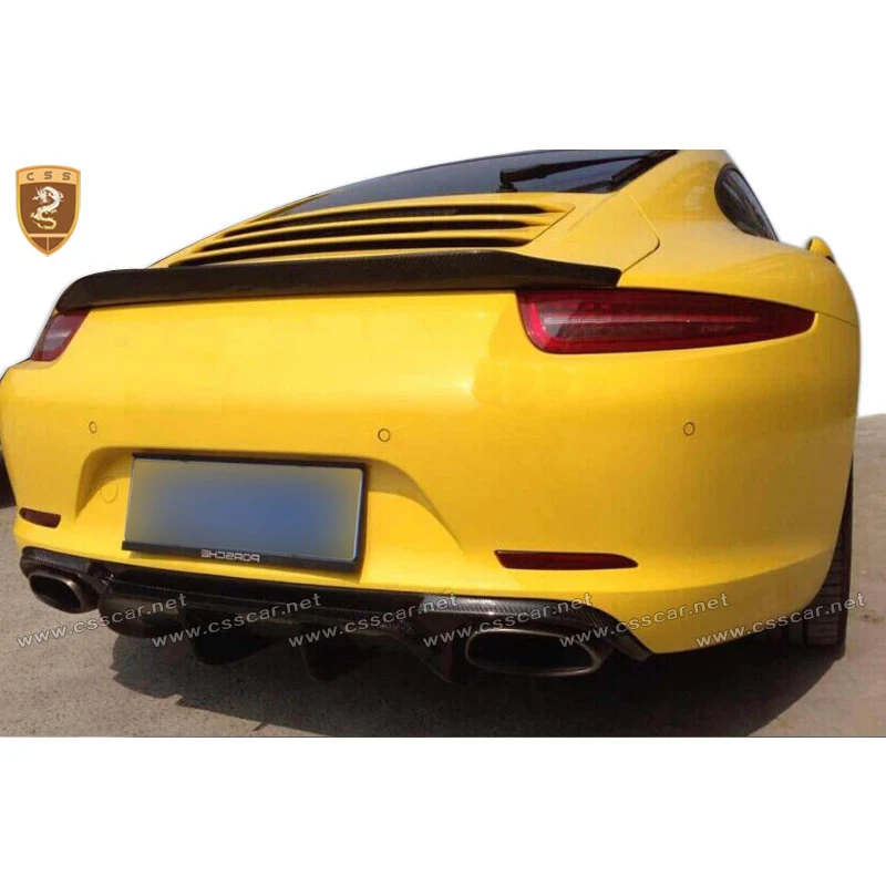 Задний спойлер из углеродного волокна для Porsche 911 991 V Style Reat Wing | Автомобили и