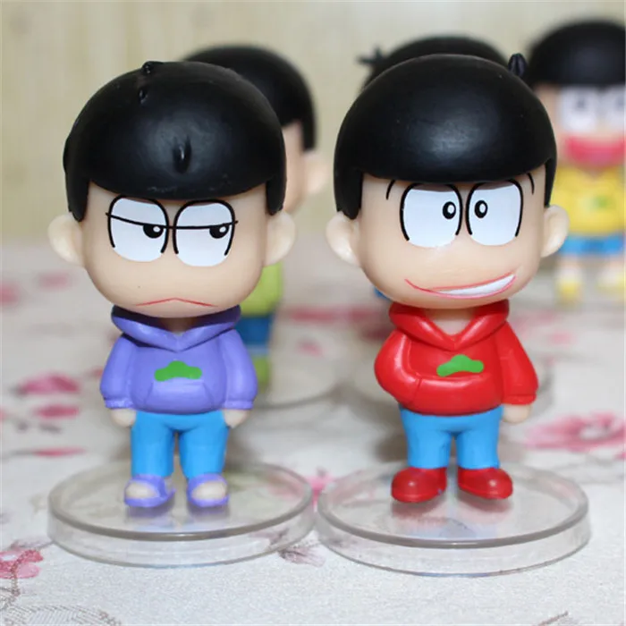 20 компл./лот Osomatsu Сан-игрушки Аниме Mr Сан Карамацу Ichimatsu цифры ПВХ куклы 6 шт./компл.