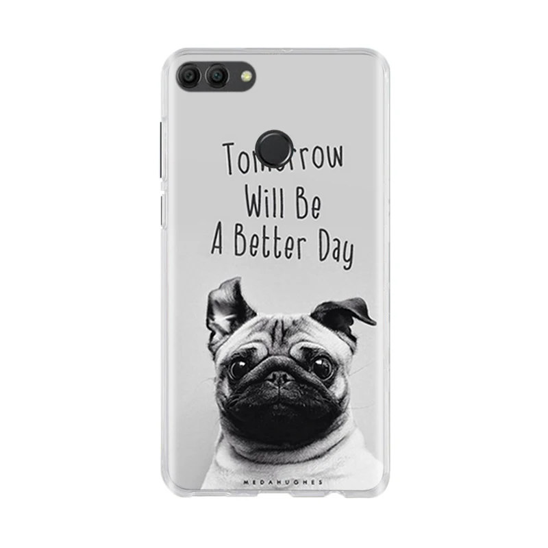 For Huawei Y9 2018 Case Painted Protective Silicone 3D Cat Cover Enjoy 8 Plus Y 9 Phone Cases | Мобильные телефоны и