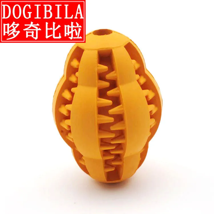 

Red Interdigital Region Natural Rubber Gogo Toys A Molar Tooth Cleaning Rugby Pets Toys Teddy Golden Toys