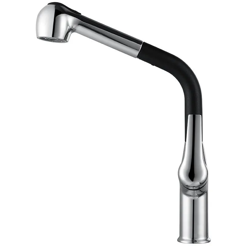 Выдвижной кухонный смеситель с одним отверстием Вращающийся Универсальный кран