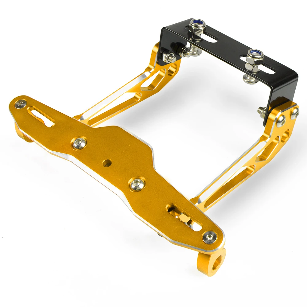 Для Bajaj Pulsar 200 NS Sym MAXSYM 400 400i 600 600i Универсальный CNC мотоциклетный алюминиевый держатель для номерного знака - Цвет: Серый