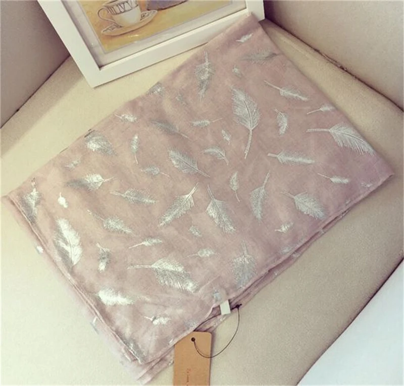 200*80 см перо узор серебряное покрытие длинный шарф и шали негабаритных шлейф
