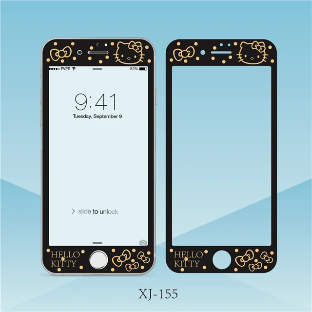 Tempered Glass For iPhone 8 7 6 6s Plus Premium Screen Protector 9H 3D Protective Film Cartoon Pattern | Мобильные телефоны и