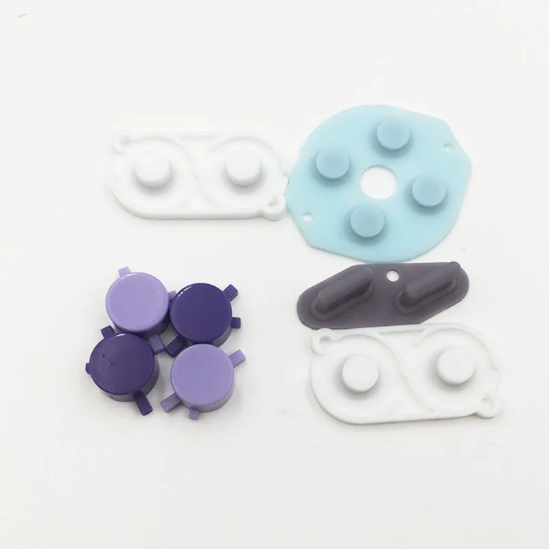 Purple Rubber Для Gameboy DMG GB пластиковая кнопка и силиконовая резина A B выберите кнопку старта мод для Raspberry Pi Zero - Цвет: Purple Rubber