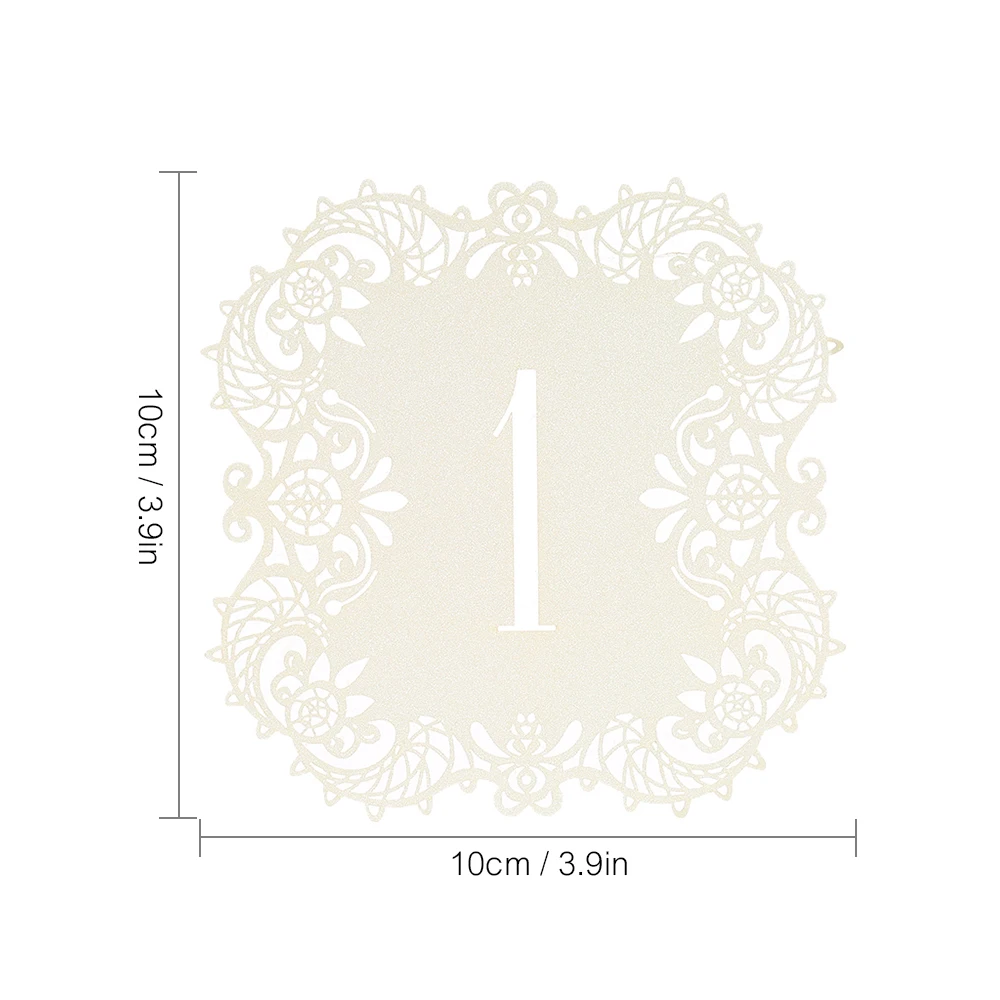 10 шт./компл. вечерние декор мини настольный номер карты жемчуг Бумага посадочные