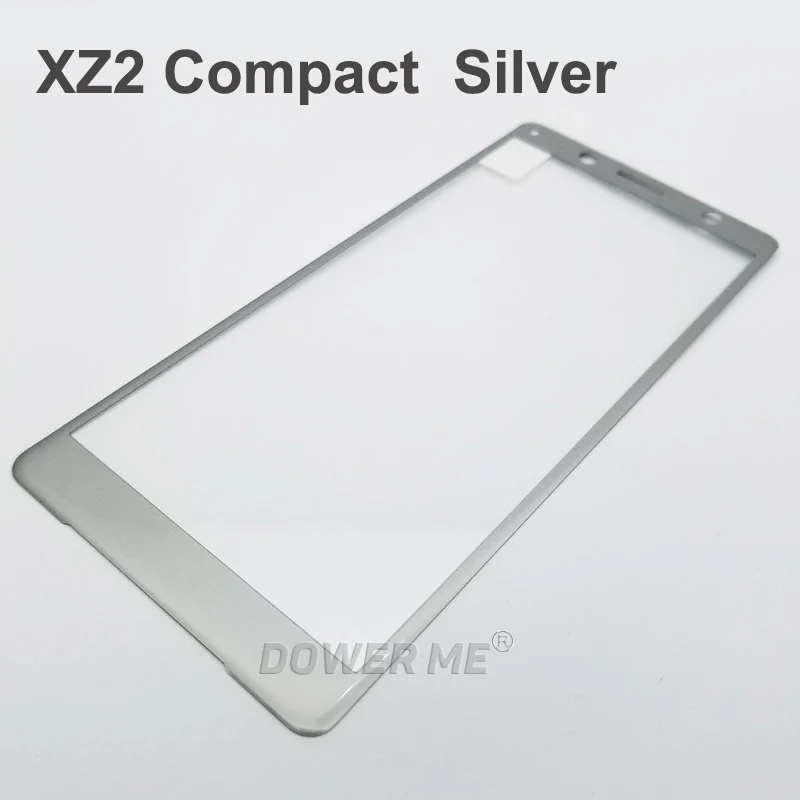 XZ2 compact Silver 3D изогнутые мягкий чехол из углеродного волокна и край сбоку приклеены Экран протектор Закаленное Стекло пленка для sony Xperia XZ2 G8341 XZ2 компактный XZ2c мини - Цвет: XZ2 compact Silver