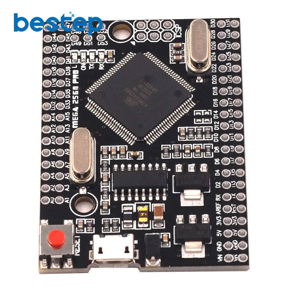 Встроенный чип MEGA 2560 PRO CH340G/Φ с штыревыми разъемами совместимый arduino Mega2560