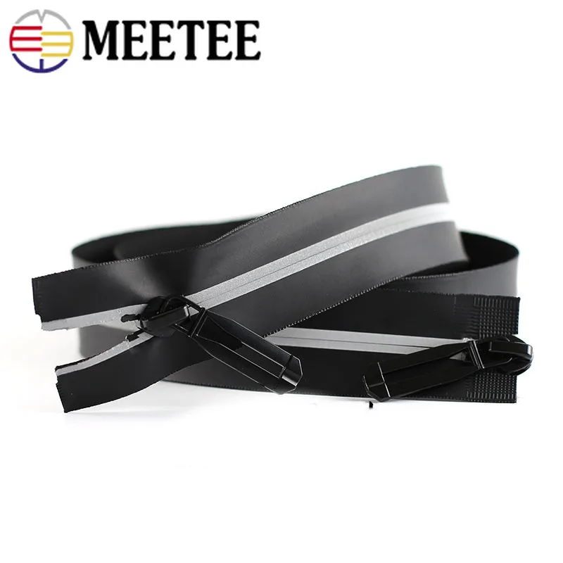 Светоотражающая водонепроницаемая куртка Meetee 5 # на молнии невидимая нейлоновая