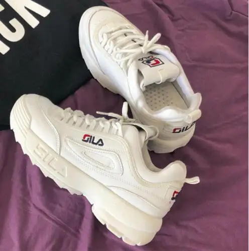 2018 обувь Белая Для женщин модный бренд на платформе в стиле ретро тапки леди