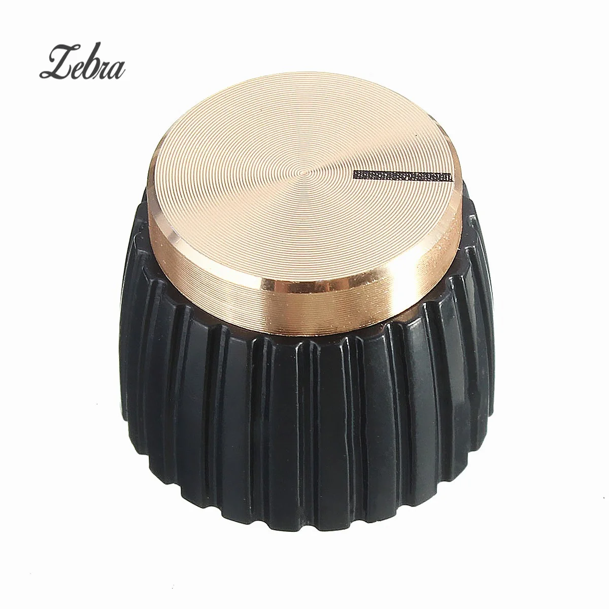 Усилитель для гитары ручки черного цвета с золотым колпачком Кнопочная ручка