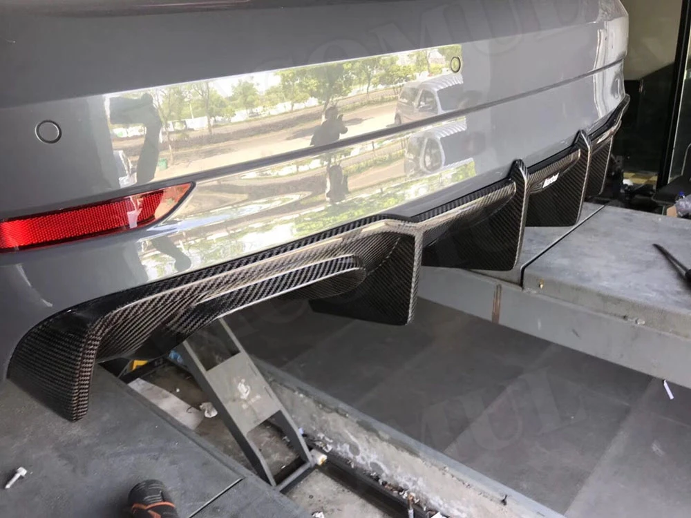 Углеродное волокно задний бампер спойлер, диффузор для Audi A3 Sline S3 седан не для A3 Стандартный стайлинга автомобилей