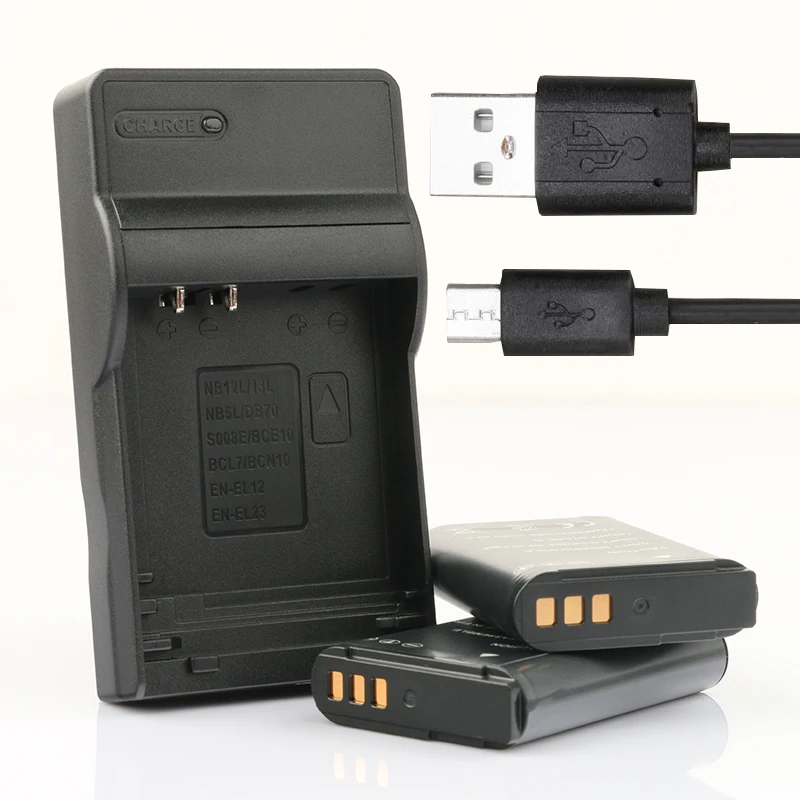 LANFULANG 2 шт EN EL23 RU Батарея разъем) и микро USB Зарядное устройство для цифровой камеры