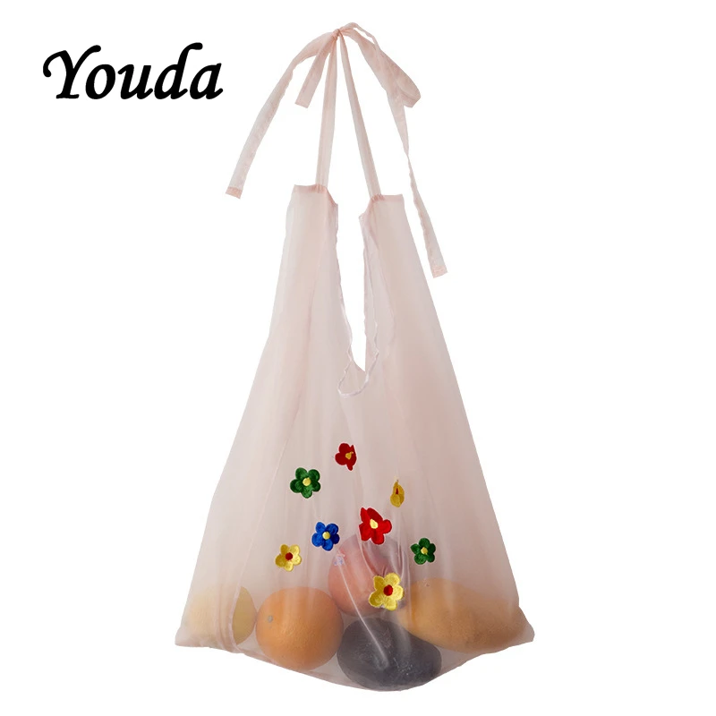 Youda новая женская сумка через плечо из органзы японская простая Студенческая