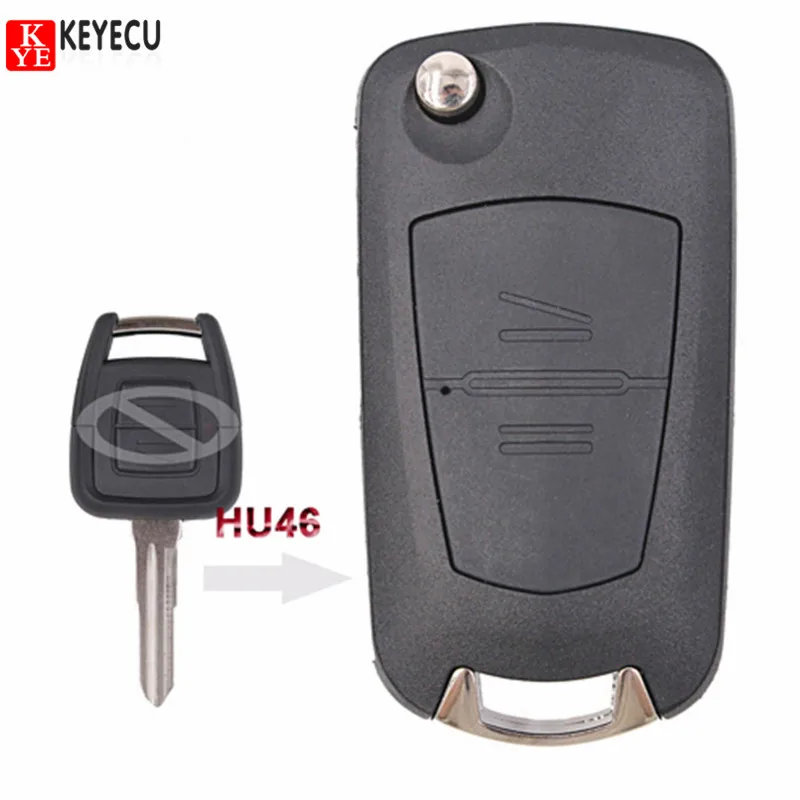 Модифицированный раскладной чехол Keyecu для дистанционного ключа пульта Vauxhall Opel