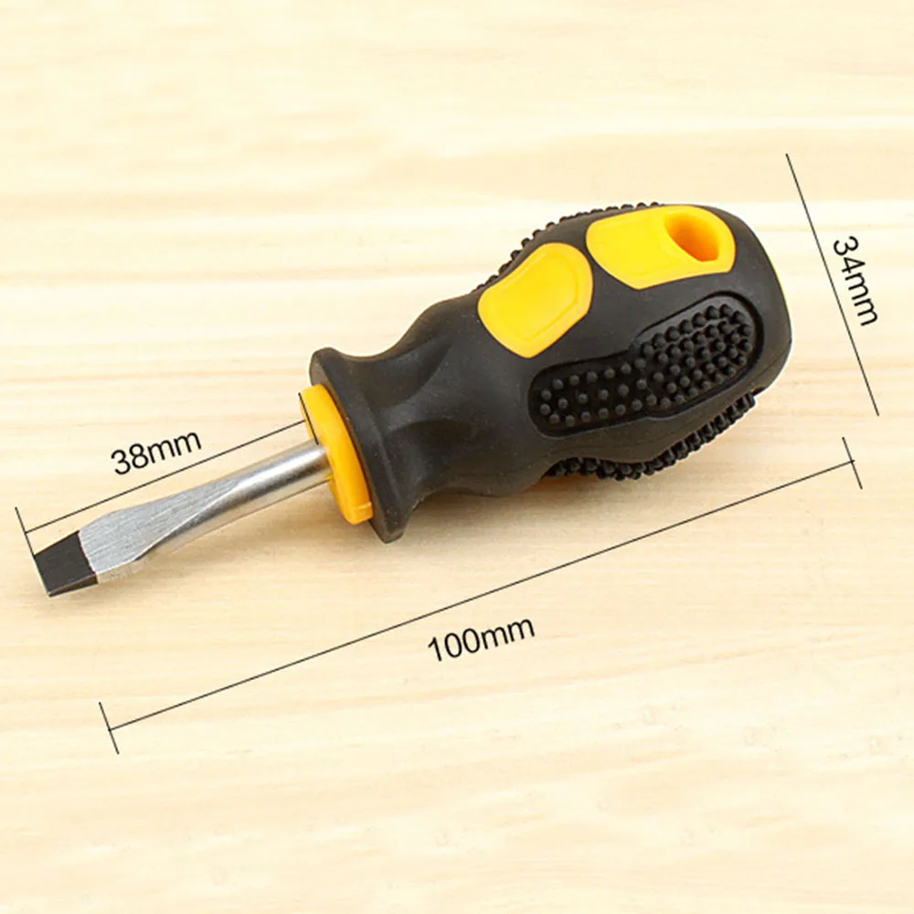 

Phillips Screwdriver Removable Shank Double-Use Hand Tools Short Slotted Handle Mini Repair Home Hand Tools