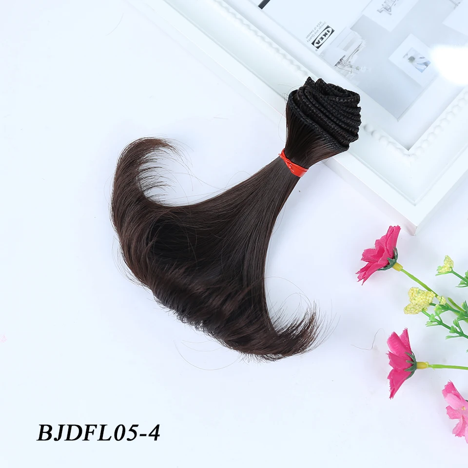 Bybrana 15 см * 100 Температура термостойкие волосы куклы для 1/3 1/4 1/6 BJD DIY парики с
