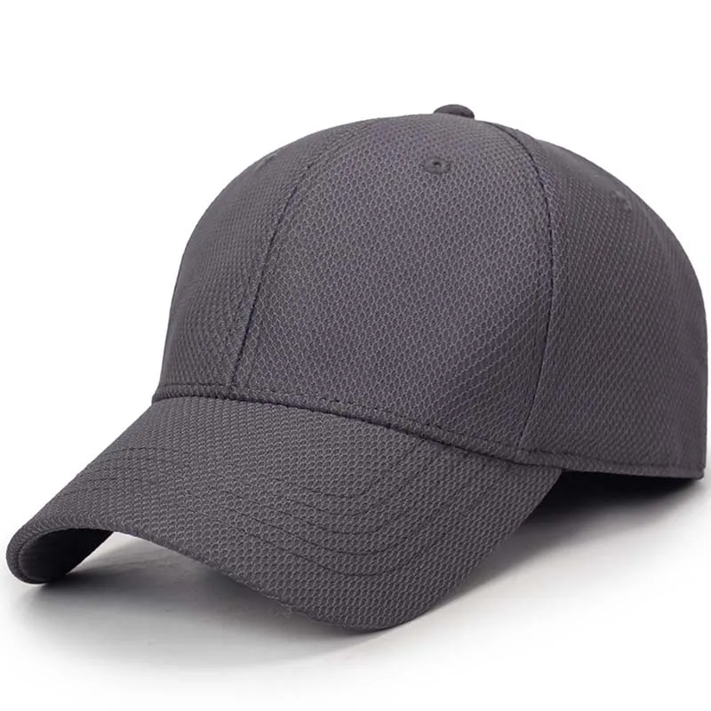 Dark gray Однотонная хлопковая шляпа без логотипа, черно-белая бейсболка, модная Высококачественная Мужская кепка для отдыха - Цвет: Dark gray