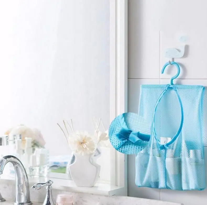 Новинка сетчатые крючки для хранения вещей в ванной комнате|bathroom storage organizer|mesh shower