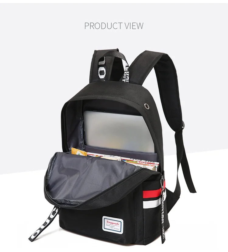 Casual Nylon Backpack Women School Bag For Teens Girls Student Laptop Backpack Travel Bagpack Large Capacity Mochila Mujer