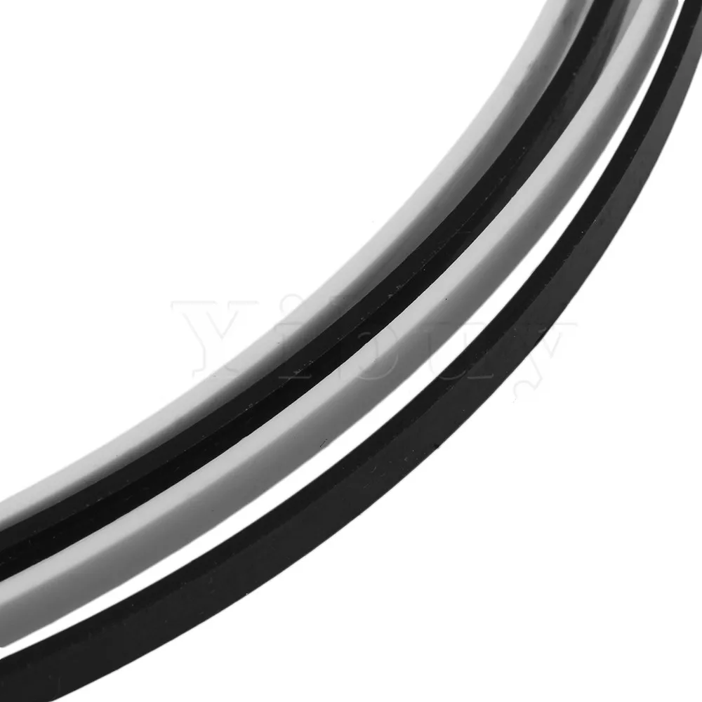 

Yibuy 5 Feet Guitar ABS Bindings White and Black For Guitar Maker Pack of 2