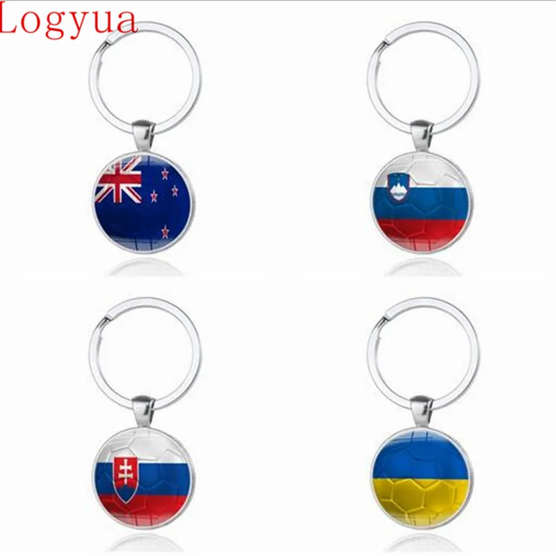 Брелок для ключей с флагом Норвегии Словакии Украины Словении Новой Зеландии