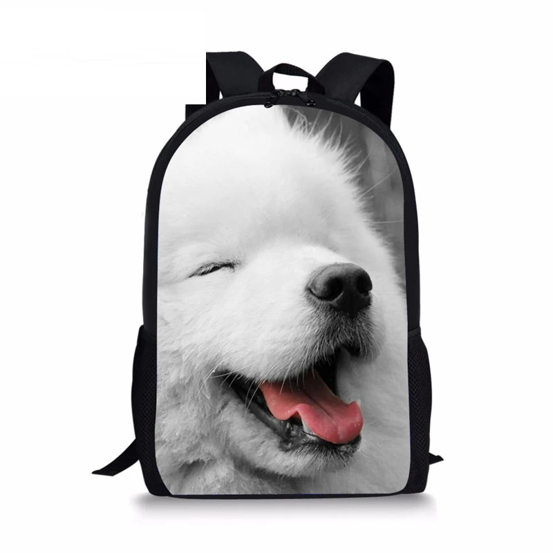 Детский Школьный рюкзак для девочек подростков Samoyed школьные сумки собак детский