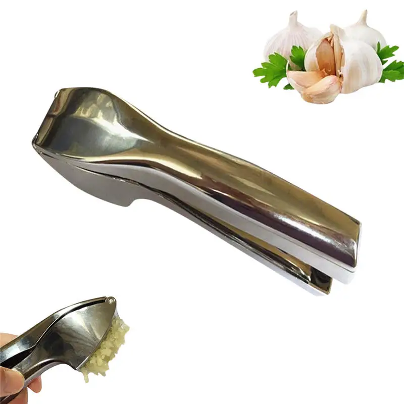 

1 PC Garlic Press Stainless Steel Alloy Cutter Ginger Crusher Meat Presser Grinder Kitchen Squeeze Tool kitchen tools Hot @C