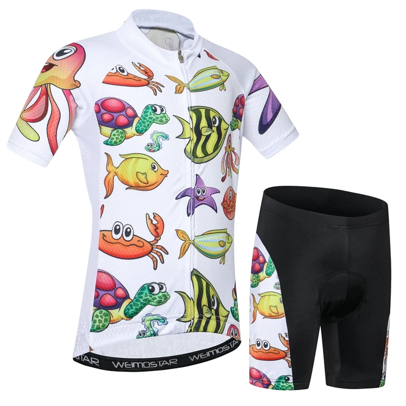 Детский велосипедный костюм из джерси и шорт|cycling jersey suit|kids cycling clothingbike shorts set |