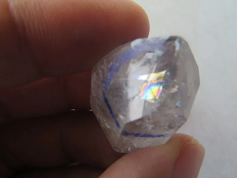 Натуральный прозрачный кварцевый кристалл AA алмаз херкимера с большими радугами