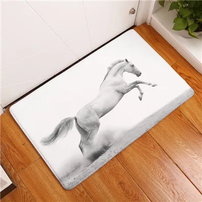 10 Модный стиль Majestic Horse Print ковры противоскользящие напольные коврики уличные ковры прозрачные коврики для передней двери - Цвет: 10