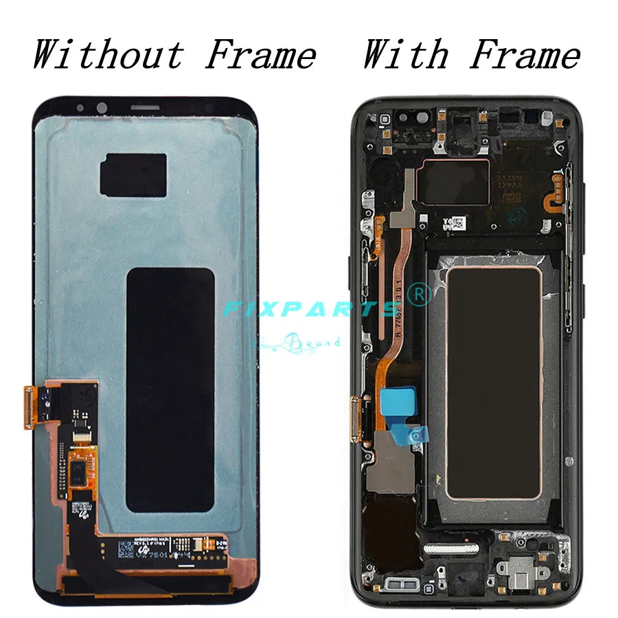 Супер AMOLED 5 8 ''Замена для SAMSUNG S8 G950 LCD дигитайзер сборка 6 2'' Galaxy Plus G955