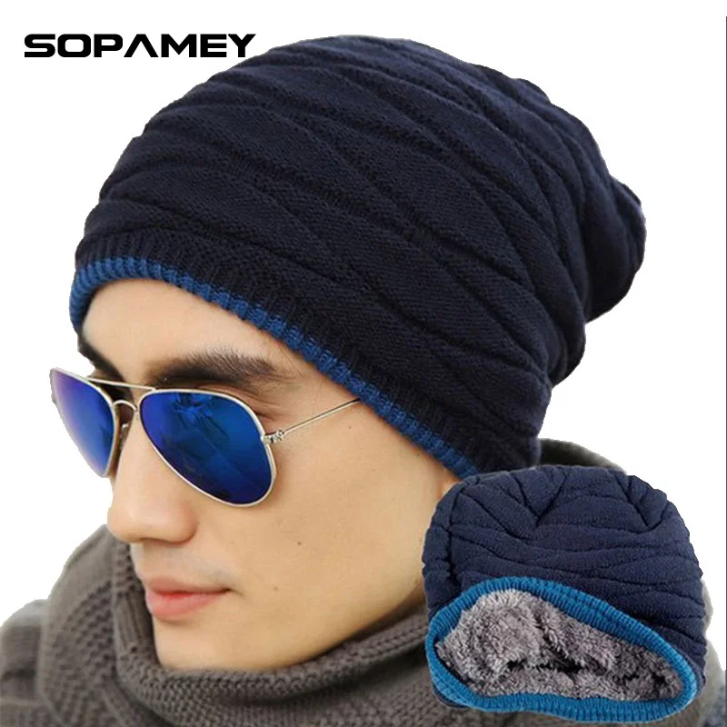 2017 Touca Bad Hair Day мужские теплые зимние лыжные шапочки шапки бини для мужчин Gorros