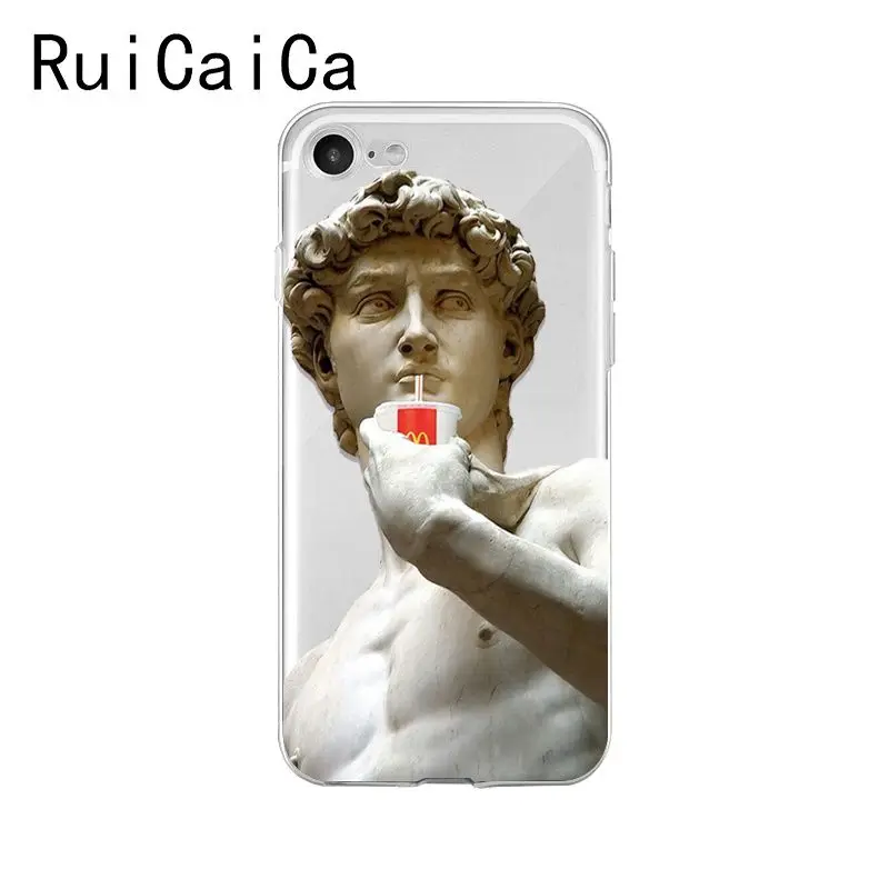 Ruicaica Alternative statue David art fashion Colorful Cute Phone Case for iPhone 8 7 6 6S Plus 5 5S SE XR X XS MAX 10 Cover | Мобильные